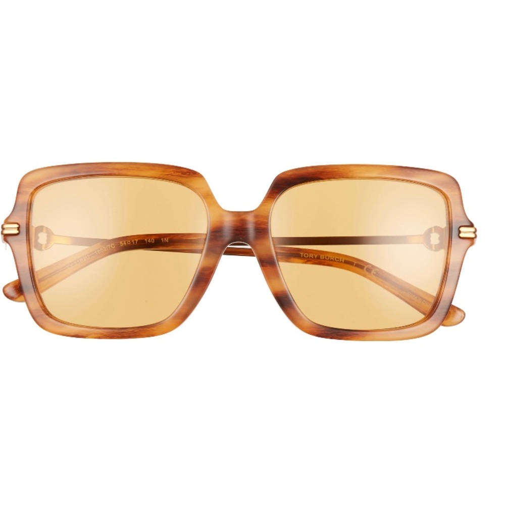 Tory Burch 54mm Square Sunglasses, Color Amber